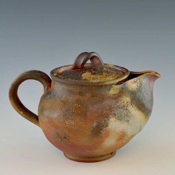 Hand Formed Back Handle Tea Pot - Image 2